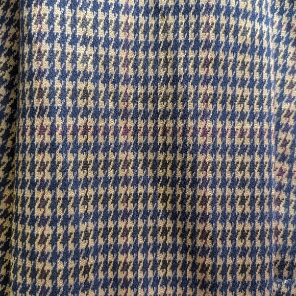 Avec Les Filles S/M Houndstooth LomglineKnit 2 Button Oversized Blazer - Picture 9 of 14